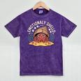 Hermit Crab Saying Emotionally Shelled Introvert Humor Mineral Wash Tshirts Mineral Purple