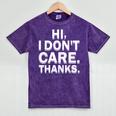 Hi I Don't Care Thanks Antisocial Introvert Mineral Wash Tshirts Mineral Purple Hi I Don't Care Thanks Antisocial Introvert Mineral Wash Tshirts Mineral Purple