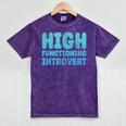 High Functioning Introvert Sarcasm Sarcastic Grunge Mineral Wash Tshirts Mineral Purple