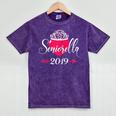 High School 2019 Senior Graduation Shirt Girls Daughter Mineral Wash Tshirts Mineral Purple