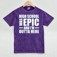 High School Graduate Graduation Party Meme Mineral Wash Tshirts Mineral Purple