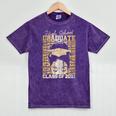 High School Graduate Queen Class Of 2021 Graduation Mineral Wash Tshirts Mineral Purple