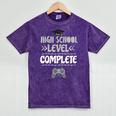 High School Graduation Shirt Video Gamer Graduation Mineral Wash Tshirts Mineral Purple