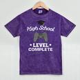 High School Graduation Shirt Video Gamer Nerd Geek Game Mineral Wash Tshirts Mineral Purple