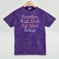 High School Graduation Shirts Graduate Grad Mineral Wash Tshirts Mineral Purple
