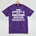 High School Graduation T Shirt College Graduation Aunt Mineral Wash Tshirts Mineral Purple