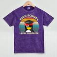 High School Level Complete Graduation Senior Students Mineral Wash Tshirts Mineral Purple