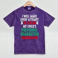 Hilarious Preschool Graduation Mom Dad Meme Preschooler Mineral Wash Tshirts Mineral Purple
