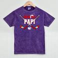 Hockey Senior Papi Graduation Class Of 2026 Kids Mineral Wash Tshirts Mineral Purple