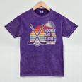 Hockey And Tacos Retro Nostalgia Lovers Mineral Wash Tshirts Mineral Purple