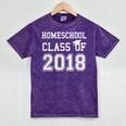 Homeschool Graduation Shirt Class Of 2018 T Shirt Mineral Wash Tshirts Mineral Purple