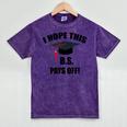 I Hope This BS Pays Off College Graduation Mineral Wash Tshirts Mineral Purple
