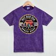 Hotrod Custom Car Automotive Nostalgia Distressed Mineral Wash Tshirts Mineral Purple