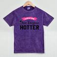 Hotter By One Degree Class Of 2018 Graduation T-Shirt Mineral Wash Tshirts Mineral Purple
