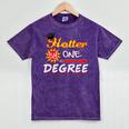 Hotter By One Degree Class Of Graduation 2019 Mineral Wash Tshirts Mineral Purple