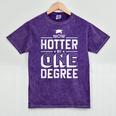 Now Hotter By One Degree Graduation Grade Student Mineral Wash Tshirts Mineral Purple
