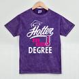 Hotter By One Degree Graduation Mineral Wash Tshirts Mineral Purple