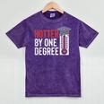 Hotter By One Degree Phd MBA College Graduation Mineral Wash Tshirts Mineral Purple
