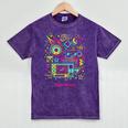 Iconic Nostalgia Vintage Graphic Mineral Wash Tshirts Mineral Purple