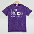 ICU Nurse 2018 Graduation Nurse RN Mineral Wash Tshirts Mineral Purple