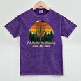 Id Rather Be Playing With My Disc Introvert Disc Golf Raglan Baseball Tee Mineral Wash Tshirts Mineral Purple