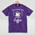 I'd Rather Stay Home And Drink Coffee Introvert Caffeine Pun Mineral Wash Tshirts Mineral Purple I'd Rather Stay Home And Drink Coffee Introvert Caffeine Pun Mineral Wash Tshirts Mineral Purple