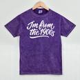I'm From The 1900s Handwritten Calligraphy Premium Mineral Wash Tshirts Mineral Purple