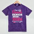I'm A Dance Senior Mom 2026 Of Course I'm Crying Graduation Mineral Wash Tshirts Mineral Purple