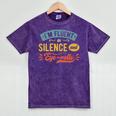 I'm Fluent In Silence And Eye-Rolls Introverts Premium Mineral Wash Tshirts Mineral Purple I'm Fluent In Silence And Eye-Rolls Introverts Premium Mineral Wash Tshirts Mineral Purple