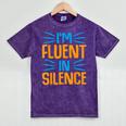 I'm Fluent In Silence I Introvert Mineral Wash Tshirts Mineral Purple I'm Fluent In Silence I Introvert Mineral Wash Tshirts Mineral Purple