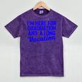 I'm Here For Graduation School Class Senior 2024 Mineral Wash Tshirts Mineral Purple