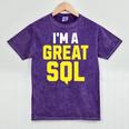 I'm A Great SQL Introvert Saying Inbound Marketing Premium Tri-Blend Mineral Wash Tshirts Mineral Purple