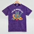 I'm An Indoor Cat Introvert Pizza Popcorn Book Gamer Cat Mineral Wash Tshirts Mineral Purple