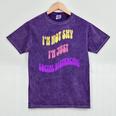 I'm Just Social Distancing Introvert Funny Mineral Wash Tshirts Mineral Purple I'm Just Social Distancing Introvert Funny Mineral Wash Tshirts Mineral Purple
