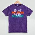I'm Not Anti-Social But I'm Selective Introvert Mineral Wash Tshirts Mineral Purple