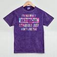 I'm Not Antisocial I Probably Just Don't Like You Introvert Mineral Wash Tshirts Mineral Purple