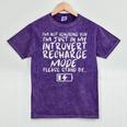 I'm Not Ignoring You I'm Just In My Introvert Recharge Mode Premium Tri-Blend Mineral Wash Tshirts Mineral Purple