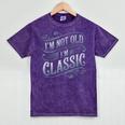 I'm Not Old I'm Classic Nostalgia Retro Vintage Birthday Mineral Wash Tshirts Mineral Purple
