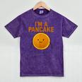 I’m a Pancake Meme For Nostalgia And Sci-Fi Fan Mineral Wash Tshirts Mineral Purple