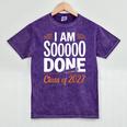 I'm Sooo Done Class Of 2027 Senior Graduation Grad Party Mineral Wash Tshirts Mineral Purple