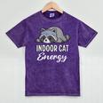Indoor Cat Energy Raccoon Introvert Anti Social Mascot Mineral Wash Tshirts Mineral Purple Indoor Cat Energy Raccoon Introvert Anti Social Mascot Mineral Wash Tshirts Mineral Purple