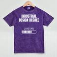 Industrial Degree Loading Student Graduation Mineral Wash Tshirts Mineral Purple