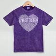 Interior Er Heart Graduation Mineral Wash Tshirts Mineral Purple