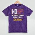 International Relations Major Student Shirt Graduation Mineral Wash Tshirts Mineral Purple