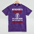 INTP Introverts Unite Anti Social For Men Women Mineral Wash Tshirts Mineral Purple