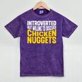 Introvert Antisocial Chicken Nugget Lover Foodie Mineral Wash Tshirts Mineral Purple Introvert Antisocial Chicken Nugget Lover Foodie Mineral Wash Tshirts Mineral Purple