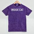 Introvert Antisocial Men Women Kids Inside Cat Mineral Wash Tshirts Mineral Purple