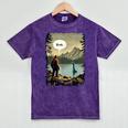 Introvert Bigfoot Sasquatch Loch Ness Monster Bruh Mineral Wash Tshirts Mineral Purple