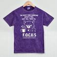 Introvert Cat Coffee Sarcastic Dark Humor Focus Meme Graphic Mineral Wash Tshirts Mineral Purple