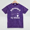 Introvert By Choice Mineral Wash Tshirts Mineral Purple